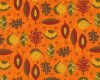 Patchworkstoff HELLO FALL, Comic-Herbstblätter, orange-moosgrün, Moda Fabrics