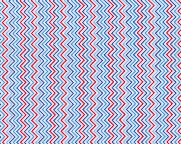 Patchworkstoff LONDON SOHO mit Zackenstreifen, weiß-blau-rot
