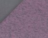 Italienischer Doubleface-Wollfilz, Walk mit Jerseyabseite CLEMENS, rosa-grau