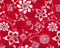Patchworkstoff SOLSTICE, Weihnachtsblüten, rot, Moda Fabrics