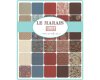 Patchworkstoff LE MARAIS, Fächer-Blumen, hellbeige-stumpfes rot, Moda Fabrics