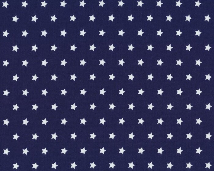 Westfalenstoff CAPRI, regelmäßige Sterne, dunkelblau