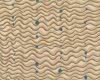 Patchworkstoff BRAZILIA WAVE mit Wellen und Tupfen, beige-hellbeige