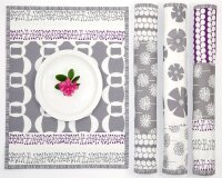 Patchworkstoff "Pure" mit Flechtbandstreifen, dunkelblau-gebrochenes weiß