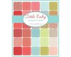 Patchworkstoff LITTLE RUBY, diagonale Wellenstreifen, rot-gebrochenes weiß, Moda Fabrics