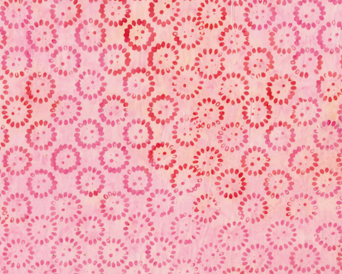 Batik-Patchworkstoff LATITUDE BATIKS, Blüten-Stempel, rosa-pink, Moda Fabrics