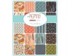 Patchworkstoff NOMAD, Dreieck-Pfeile, cremé-dunkles türkisgrün, Moda Fabrics