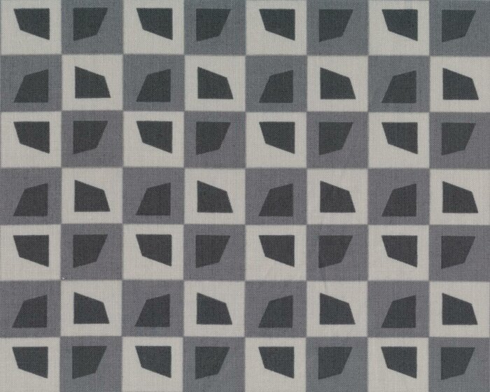 Patchworkstoff SERENITY, Fliesen-Muster, grau-dunkelgrau, Moda Fabrics