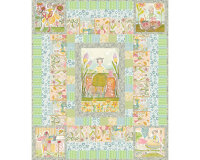Patchworkstoff THE MAKERS, Blumen, hellblau, Cori Dantini