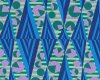 Patchworkstoff HAPI GLOW, Zacken-Kreise-Muster, aqua-helllila-hellgrün