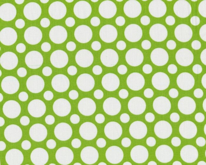 Patchworkstoff SPOT ON MIX, Punkte-Design, maigrün-weiß