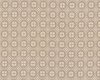 B-Ware Patchworkstoff "Serenata" mit Karo-Ornament-Kreisblüten, beigegrau-hellbeige
