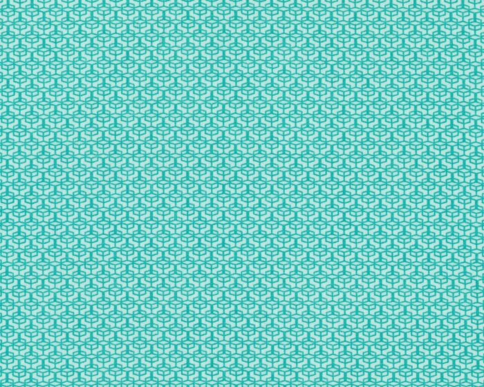 Feiner Baumwollstoff COLORED WINDOW, Mini-Kaleidoskop-Muster, mintgrün-helles mintgrün