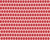 Patchworkstoff "Table Dance" mit Reihen aus eiförmigen Kreisen, rot