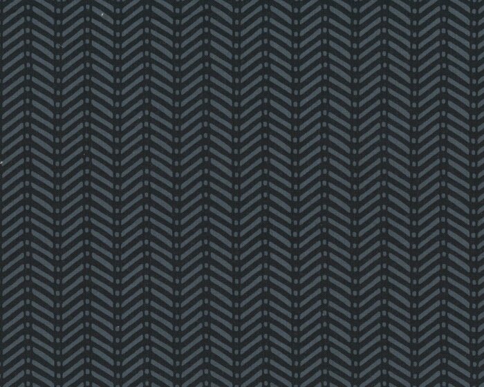 Patchworkstoff WHISPERS MUSLIN MATES, Fischgrat-Optik, anthrazit-dunkelgrau, Moda Fabrics