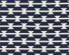 Feiner Baumwolljersey mit Elasthan ARIZONA, indianische Streifen, marineblau-wollweiß