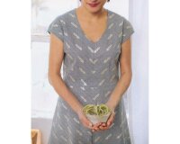 Patchworkstoff SHIMMER, Waben-Kreise, steingrau-silber metallic