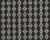 Patchworkstoff "Curious Nature" mit ovalem Rautenmuster, schwarz-helles steingrau