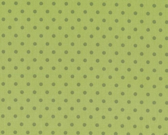 Patchworkstoff TIMBERLAND CRITTERS, Punkte, gedecktes hellgrün