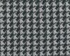 Italienischer Designer-Double-Strickstoff AREZZO, Hahnentritt, anthrazit-weiß
