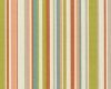 Englischer Dekostoff Clarke & Clarke FUNKY STRIPE, unregelmäßige Streifen, terracotta-limette