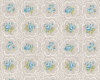 Englischer Dekostoff Clarke & Clarke ROSE TILE, Ornament-Rosen, natur dunkel
