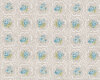 Englischer Dekostoff Clarke & Clarke ROSE TILE, Ornament-Rosen, natur dunkel