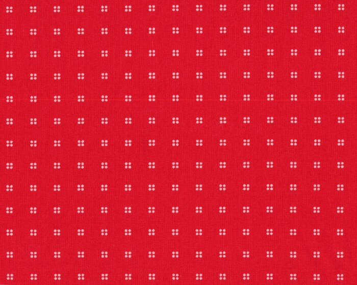 Patchworkstoff HEY DOT, Punkte im Quadrat, rot, Moda Fabrics