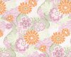 Laminierter Stoff "Soliel Laminated" mit Blumen-Blätter-Muster, rosa
