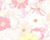 Feiner Popeline-Patchworkstoff "Coquette" mit großen gefüllten Blüten, helles lachsrot-lindgrün
