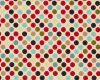 Patchworkstoff "Serenity" mit großen Punkten, rot-schwarz-türkis