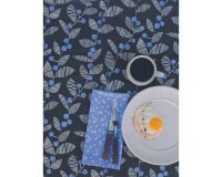 Patchworkstoff FOLLIE, Beeren-Zweige, kräftiges pink-weiß