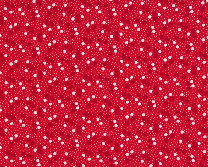 Patchworkstoff LITTLE RUBY, Beeren-Zweiglein, rot-gebrochenes weiß, Moda Fabrics