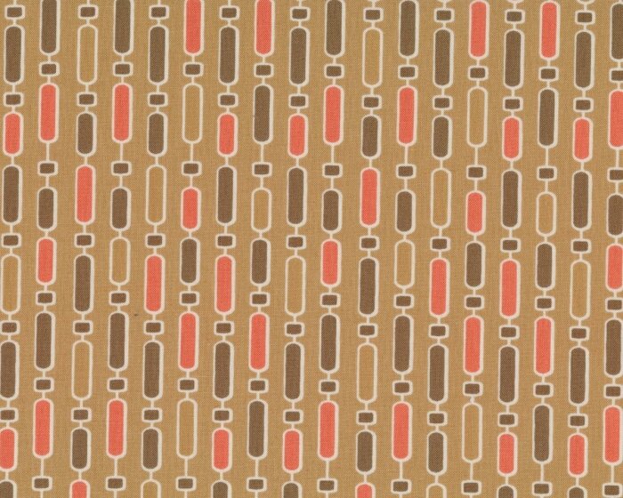 Patchworkstoff MODERN NEUTRALS, Ovalketten, helles hellbraun-gedecktes aprikot, Moda Fabrics