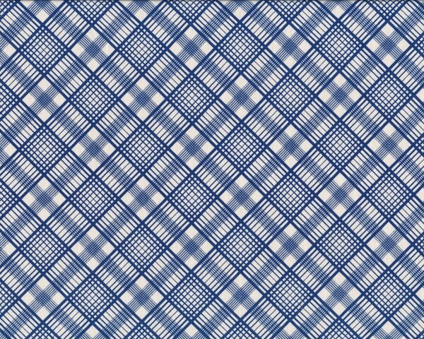 Patchworkstoff GALLERY IN BLUE, Diagonal-Karo, dunkelblau