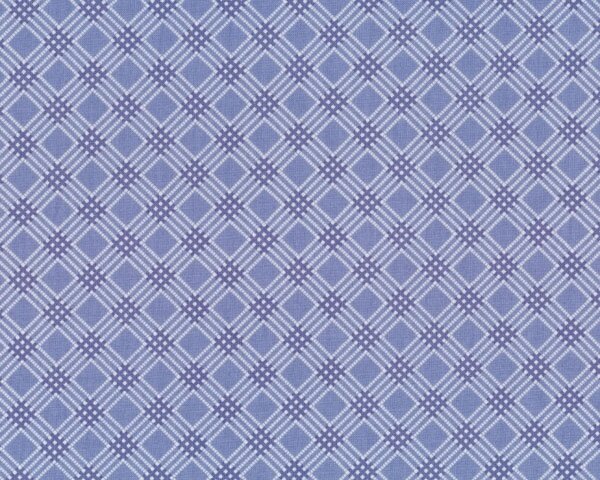 Patchworkstoff "Penelope" mit Diagonal-Karo, helles taubenblau