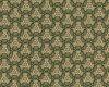 Patchworkstoff "Spirit of Christmas" mit Sternen-Waben-Muster, moosgrün-beige