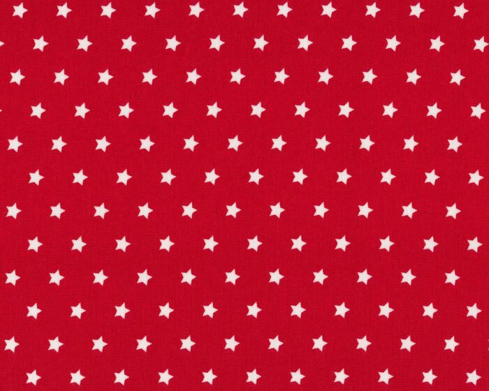 Westfalenstoff CAPRI, regelmäßige Sterne, rot