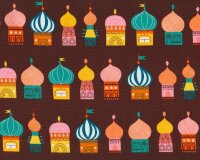 Patchworkstoff "Little Kukla" mit...