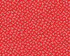 Patchworkstoff "Buttercup", Dreieck-Punkte-Muster, rot-weiß
