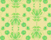 Patchworkserie "Olivias Holiday", geometrische Pflanzen-Ornamente, elfenbein-apfelgrün