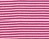 Bündchen-Stoff FEINRIPP RINGEL, schmale Streifen, pink-weiß