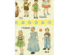 60-cm-Rapport Patchworkstoff HOP SKIP AND A JUMP, Puppenkinder, aprikot-pastellgelb, Moda Fabrics