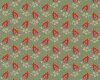 Patchworkstoff JELLY BEAN, Blatt mit Blütenzweig, schilfgrün-gedecktes rot, Moda Fabrics