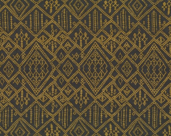 Patchworkstoff EMPIRE TRADEWIND, Muster-Rauten, dunkelbraun