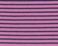 Baumwoll-Jersey CAMPAN mit Streifen, rosa-marineblau