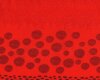 85-cm-Rapport Leinenstoff mit Baumwolle MORI STYLE, Ovale und Schrift, rot
