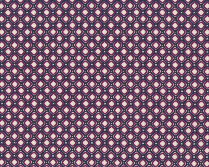 Baumwoll-Stretch-Satin mit Nylon KACIE, Rautenmuster, aubergine