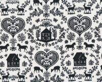 Patchworkstoff SIMPLE PLEASURES mit Häusern und...