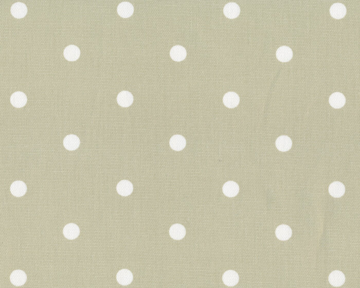 Englischer Dekostoff DOTTY, Punkte, schilfgrün, Clarke & Clarke